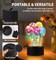 Diamond Painting Night Light – DIY Desktop Ornament Kit for Adults, Flower Design Tabletop Touch Lamp, Diamond Art Decor for Bedroom & Living Room, Beginner-Friendly